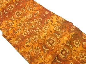 華紋・花唐草模様織出し名古屋帯